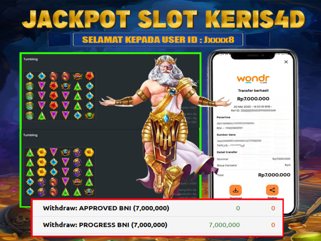 JACKPOT SLOT GACOR MAIN GATES OF OLYMPUS 30 MAY 2025